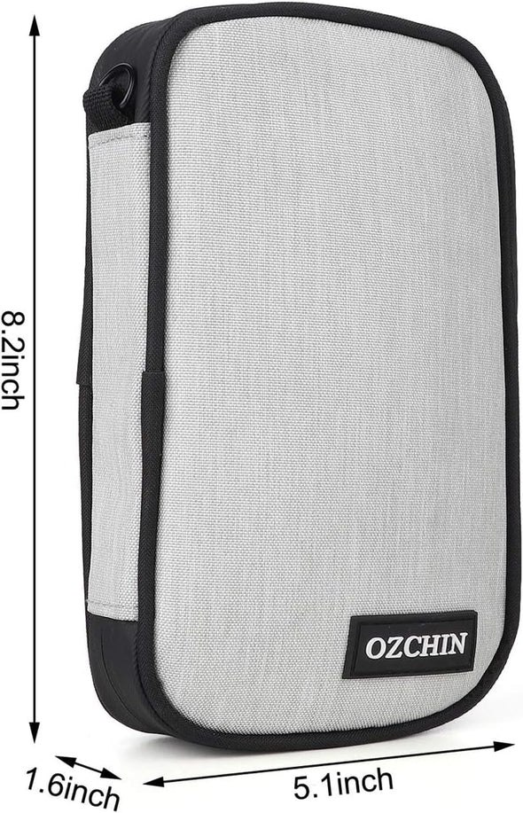 OZCHIN Smell Proof Bag with Water Repellent Zipper, Portable & Compact Handheld Pouch, Multi-Use Medicine & Travel Organizer, 8'' X 7'', Perfect for Everyday Carry