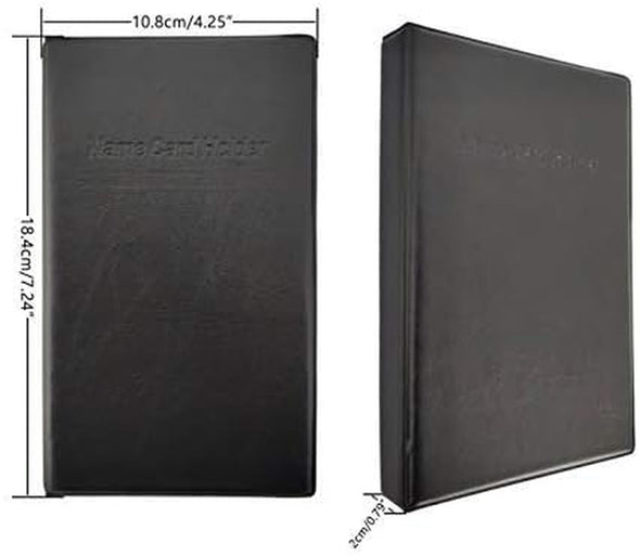 ZUFECY Business Card Organizer Business Card Holder Book, Portable Business Card Binder File Sleeve Storage, Business Card Holders,120 Cards