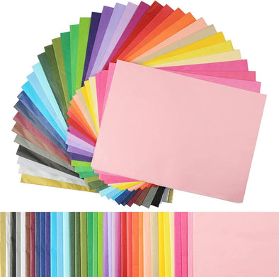 Simetufy 360 Sheets 36 Multicolor Tissue Paper for Gift Bags, Small Gift Wrapping Decorative Art Rainbow 11.5" X 8" Tissue Paper Bulk for Crafts Floral Birthday Party Festival Flower Pom Pom