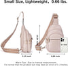 BOSTANTEN Small Sling Bag for Women Leather Crossbody Bags Fanny Pack Chest Bag for Travel