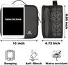 MATEIN Cable Organizer Bag, Waterproof Travel Electronic Storage with Adjustable Divider, Shockproof Portable Double Layer Tech Bag Carrying Case for Cord, Earbuds, Charger, SD Card, DJ Gifts, Black