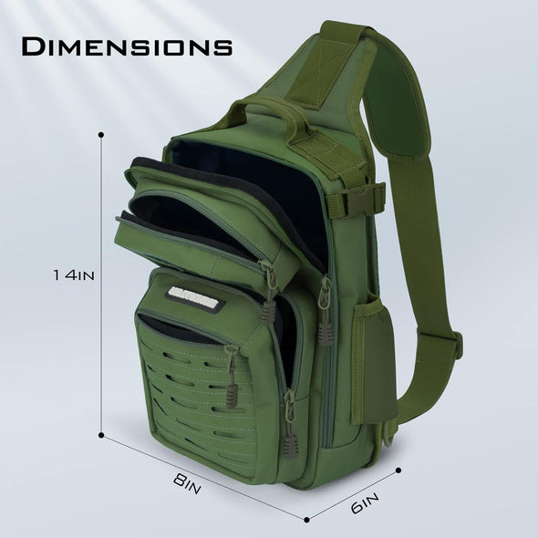 Kastking Blowbak Tactical Sling Tackle Bag-Lightweight Fishing Backpack Storge Fishing Gear and Equipment,Gift for Men