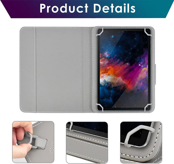 DETUOSI Universal 10.1 Inch Tablet Case, 10 Inch Tablet Cover, Magnetic Closure Travel Portable Protective Folio Leather Stand Shell Case for All Kinds of 9.6-10.6 Inch Android/Ios/Windows Tablet #7