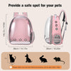 Cat Carrier Backpack, Pet Carrier Backpack Front Pack for Small Medium Cat Puppy Dog Carrier Backpack Bag Space Capsule, Airline-Approved Pet Carrier for Travel Hiking Walking Camping (Pink)