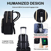 VANKEAN 15.6 Inch Laptop Backpack for Women Men Work Bag Fashion with USB Port, Waterproof Backpacks Nurse Stylish Travel Bags Casual Daypacks for College, Business, Black