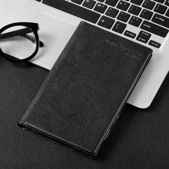 Maxgear Business Card Organizer, 240 Cards Book Portable Business Card Holder for Men & Women, Professional PU Credit Cards Binder File Storage, Black