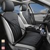 2 Pack Leather Front Car Seat Covers, Universal Sideless Car Seat Protectors with Storage Pocket and Seat Belt Pads, Waterproof Automotive Seat Cover for Cars Trucks Suv(Black)