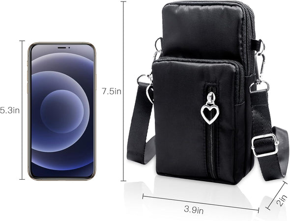 BIAOTIE Lightweight Small Crossbody Bags Cell Phone Purses Travel Pouch Shoulder Bag for Women