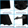 Shintop 10Pcs Velvet Drawstring Bags Wedding Gift Bags Velvet Cloth Jewelry Pouches (Black)