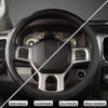 West Llama Customized Auto Car Steering Wheel Cover for Dodge RAM 1500 2500 3500, 15.5-16 Inch (Black-Large Size)