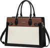 LOVEVOOK Laptop Bag for Women 15.6 Inch Work Tote, Business Computer Briefcase, Waterproof PU Leather Tote Bag for Teacher, Office Shoulder Tote Purse