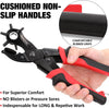 Kingtool Leather Hole Punch Set, Super Heavy Duty Rotary Puncher, Multi Hole Sizes Maker Tool
