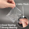 400Pcs Plastic Bags - 3 X 4 Inch 2 Mil Clear Resealable Zip Bags for Small Business, Storage, Candy