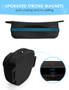 heouvo Magnetic Silicone Dog Treat Pouch with Training Clicker & Waist Belt for Pet Training Walking, Black