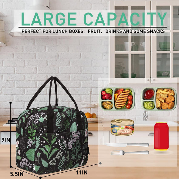 VLM Lunch Bag,Lunch Box for Women Men,Reusable Insulated Lunch Tote,Small Leakproof Cute Lunch Cooler with High Capacity for Work,Picnic,Camping