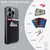 Hoblaze Phone Card Holder Stretchy Lycra Wallet Pocket Credit Card ID Case Pouch Sleeve Adhesive Sticker Compatible with Iphone Samsung Galaxy Android Smartphones - 3Pack Black