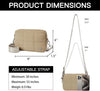 Telena Crossbody Bags for Women Cross Body Purse with Guitar Strap Lightweight Puffer Shoulder Bag for Travel
