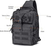 HAOMUK Tactical Sling Bag Pack Military Rover Shoulder Sling Backpack EDC Molle Assault Range Bag