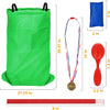 32 Pcs Outdoor Games Potato Sack Race Bags for Kids Adults, Bean Bag Toss Game, 3 Legged Race Bands, Egg Spoon Relay Race Game, Carnival outside Yard Lawn Games for Easter Christmas Birthday Party