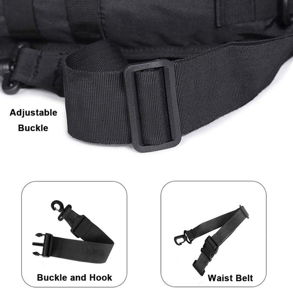 HAOMUK Tactical Sling Bag Pack Military Rover Shoulder Sling Backpack EDC Molle Assault Range Bag