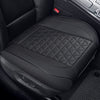 Black Panther Luxury Faux Leather Car Seat Cover, Front Bottom Seat Cushion Cover, Universal - 1 Piece Black