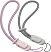 SURPHY 2 Pack Phone Lanyard, Phone Wrist Strap, anti Theft Phone Strap, Phone Charm with 2-Color Braided, Phone Wrist Lanyard for Women and Men, Pink & Gray
