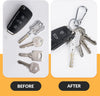 Rainspire Key Ring Keychain Keyrings Key Chain Holder Clip Key Organizer Key Chain Ring for Men and Women, 3 Pack, Silver