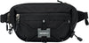 WATERFLY Lightweight Small Fanny Pack: 1.5L Mini Slim Crossbody Waist Belt Hip Bag with RFID Blocking, Anti-Theft & Water Resistant Pouch for Women Men Travel Hiking Running Walking EDC - Black