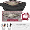 VOLGANIK ROCK RFID Purses for Women Fabric Nylon Multi Pocket Crossbody Bag Ladies Travel Handbag