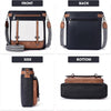 Crossbody Bags for Women,Multi Pocket Crossbody Purses Vegan Leather Shoulder Handbags Travel Purse Adjustable Strap