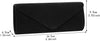 Women Evening Bag Clutch Purse, Handbag with Detachable Chain Strap for Wedding Cocktail Party Velvet Solid Color