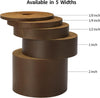 Ringsun 2 Inches Wide Flat Leather Straps for Crafts, Full Grain Leather Strips for Crafts, Tooling (2Mm Thick 72.5 Inches Long Dark Brown)