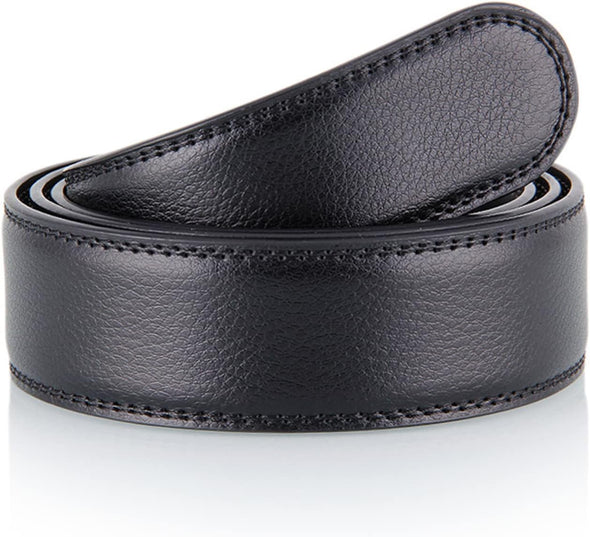 2 Pack Ratchet Belt for Men - Mens Belt Leather 1 3/8" for Casual Jeans - Fit 36" to 44" Waist Adjustable