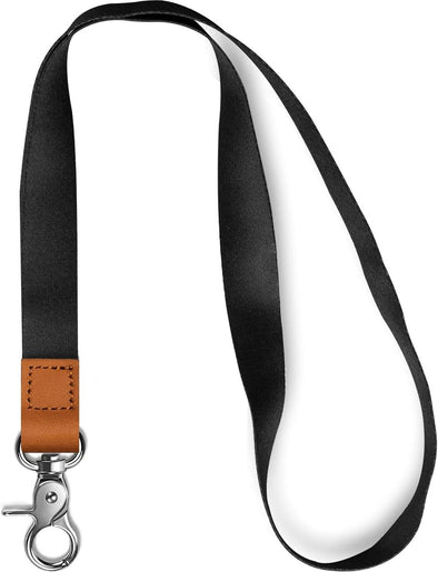 AZEAM Black Lanyard Holder with Metal Clasp, ID Badges Cool Lanyard for Men Women, Long Neck Teacher Lanyard for Card Holder Car Keys, Wallet, Key Chain