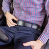 VATAN Men'S Belt Leather Ratchet Belt for Men Dress Casual Every Day with Adjustable Buckle, Trim to Fit