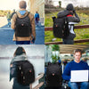 Della Gao Laptop Backpack for Men, Large Anti-Theft Business Travel Backpack with USB Charging Port, Water Resistant College School Computer Bag for Men/Women for 17 Inch Laptop and Notebook
