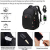 Della Gao Laptop Backpack for Men, Large Anti-Theft Business Travel Backpack with USB Charging Port, Water Resistant College School Computer Bag for Men/Women for 17 Inch Laptop and Notebook