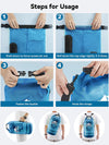 HEETA Dry Bag Waterproof for Women Men, 5L/10L/20L/30L/40L Roll Top Lightweight Dry Storage Bag Backpack with Phone Case for Travel, Swimming, Boating, Kayaking, Camping & Beach, 11 Transparent Colors