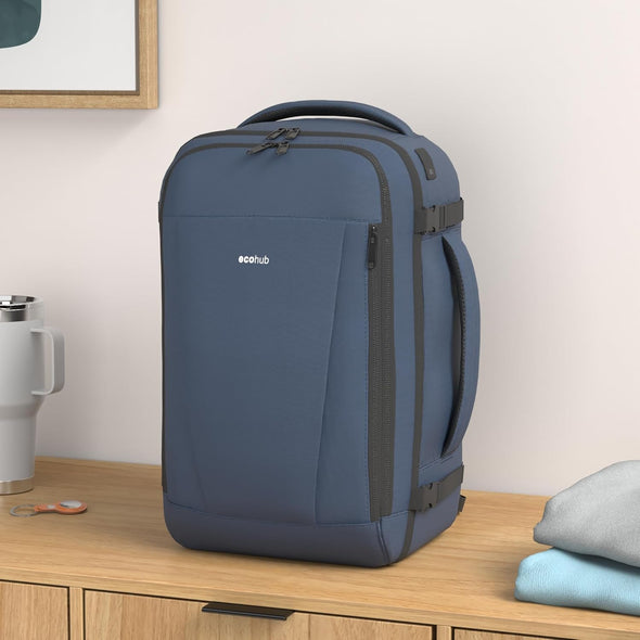 18x14x8 leather backpack ECOHUB 30L Travel Backpack – Kinzd