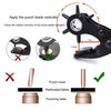 Leather Hole Punch, Belt Hole Puncher for Leather, Revolving Punch Plier Kit, Leathers Puncher Plier for Belts, Watches, Handbags, Punch Tool Diameter: 4.5/4 /3.5/3/2.5/2Mm.