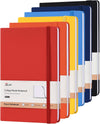 SUIN Hardcover-Journal-Notebooks, 6 Packs A5 Lined Journals Notebook for Writing 200 Pages, 8.2 X 5.5 Inch, 6 Colors Classic Ruled Notebooks for Work/Travel/College