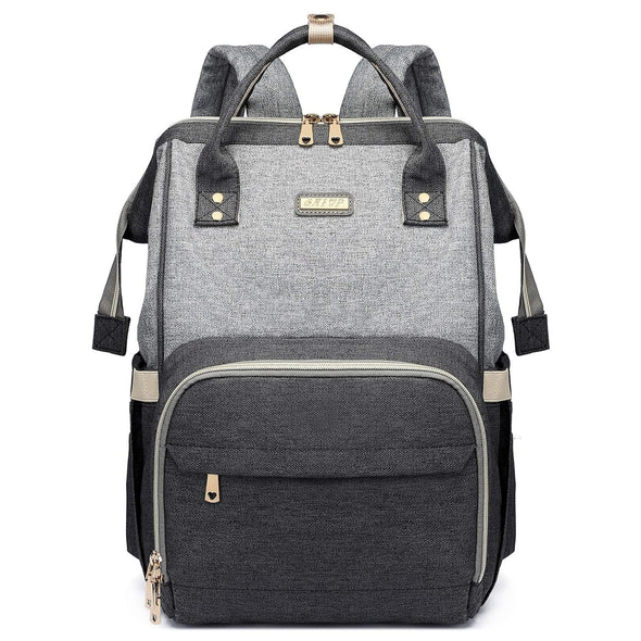 Diaper Bag Backpack for Women, Baby Bags for Girls,Diaper Bag with Changing Pad, and Insulated Pockets (Dark Grey +Light Grey)