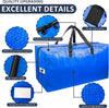 Extra Large Moving Bags with Strong Handles, 4 Pack Heavy Duty Storage Bags with Smooth Zipper, Oversized Storage Tote for Clothes Moving Supplies Dorm Essentials Household Containers