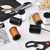 Topus Extra Strong Upholstery Repair Sewing Thread Kit and Heavy Duty Household Hand Needles, Including 7 Styles of Leather Canvas Sewing Needles and 3 Rolls Nylon Thread (70 Yard per Roll), 3 Colors