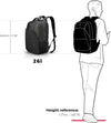 Swissdigital Design Travel Laptop Backpack, College Laptops Backpack with USB Charging Port for Men and Women Fits 16 Inch Notebook, Black | ANDWIL