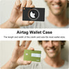 [2 Pack] for Airtag Wallet Holder, Slim Thin Airtag Wallet Card, Credit Card Size Wallet Case Holder for Airtag for Purse, Handbag, Clutch, Wristlet (Black)