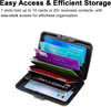 Credit Card Holder, Metal Card Wallet RFID Blocking Mini Slim Aluminum Business Hard Card Case for Women Men (Motley Floral)