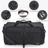 120L Foldable Collapsible Waterproof Travel Duffel Bag for Men and Women with Shoe Compartment