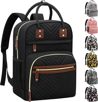 Diaper Bag Backpack for Women Large Capacity with Insulated Pockets Multifunctional Diaper Bags for Baby Girl Boy Waterproof Baby Bags for Mama Maternity Travel Bag Black