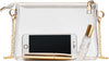 Clear Purse for Women - Stadium Approved Small Crossbody Bag with Zipper, Clear Stadium Bag for Concerts, Sports